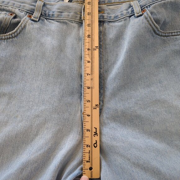 Levis 550 Relaxed Fit Light Wash Denim Jeans 40x32 Mens Vintage 1990s - Picture 10 of 15